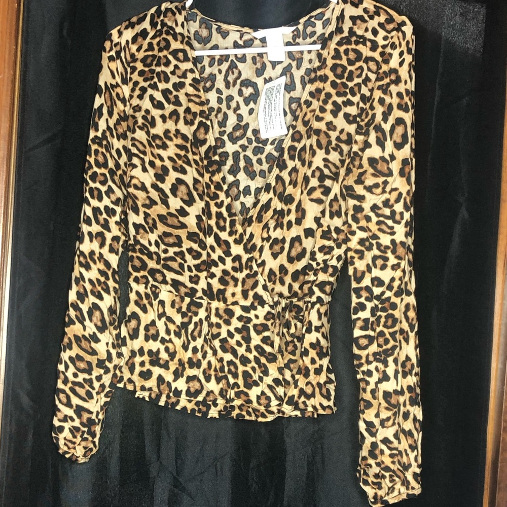Leopard print blouse